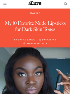 My 10 Favorite Nude Lipsticks for Dark Skin Tones