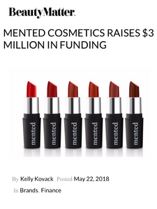 MENTED COSMETICS RAISES $3 MILLION IN FUNDING