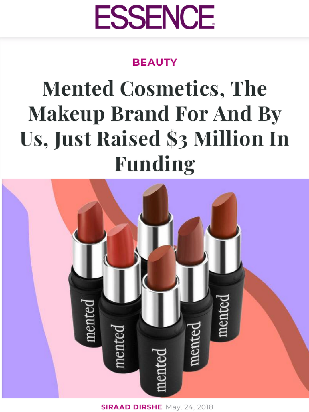 Mented Cosmetics, The Makeup Brand For And By Us, Just Raised $3 Million In Funding