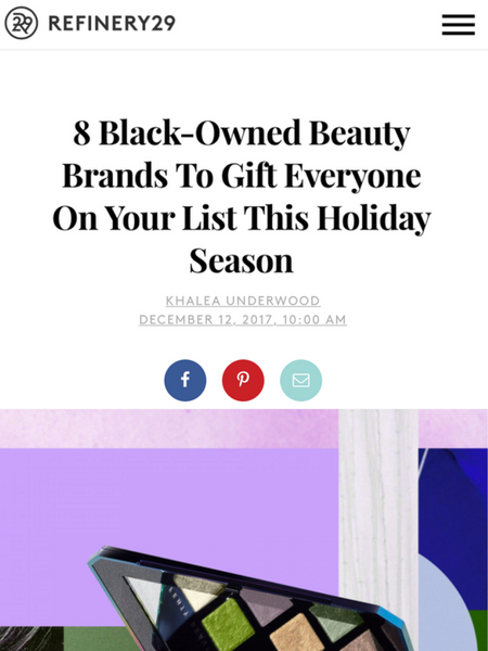 8 Black-Owned Beauty Brands To Gift Everyone On Your List This Holiday Season