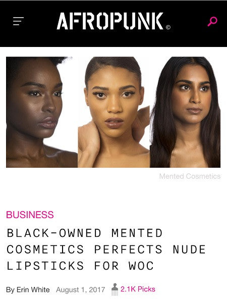 BLACK-OWNED MENTED COSMETICS PERFECTS NUDE LIPSTICKS FOR WOC