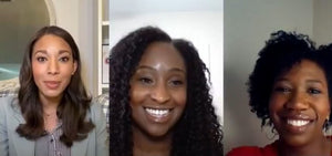 Our Mented Founders 'Court-Side' with QVC's Courtney Webb!