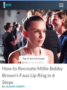 How to Recreate Millie Bobby Brown's Faux Lip Ring in 6 Steps