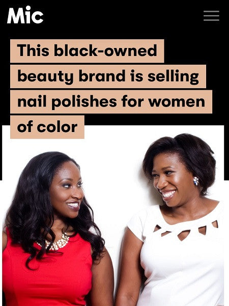 This black-owned beauty brand is selling nail polishes for women of color