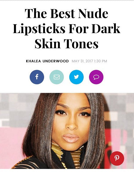 Best Nude Lipstick For Dark Skin Tones
