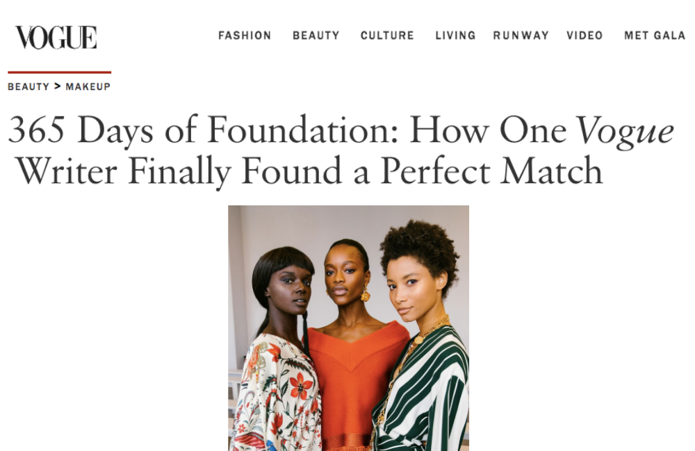 365 Days of Foundation: How One Vogue Writer Finally Found a Perfect Match
