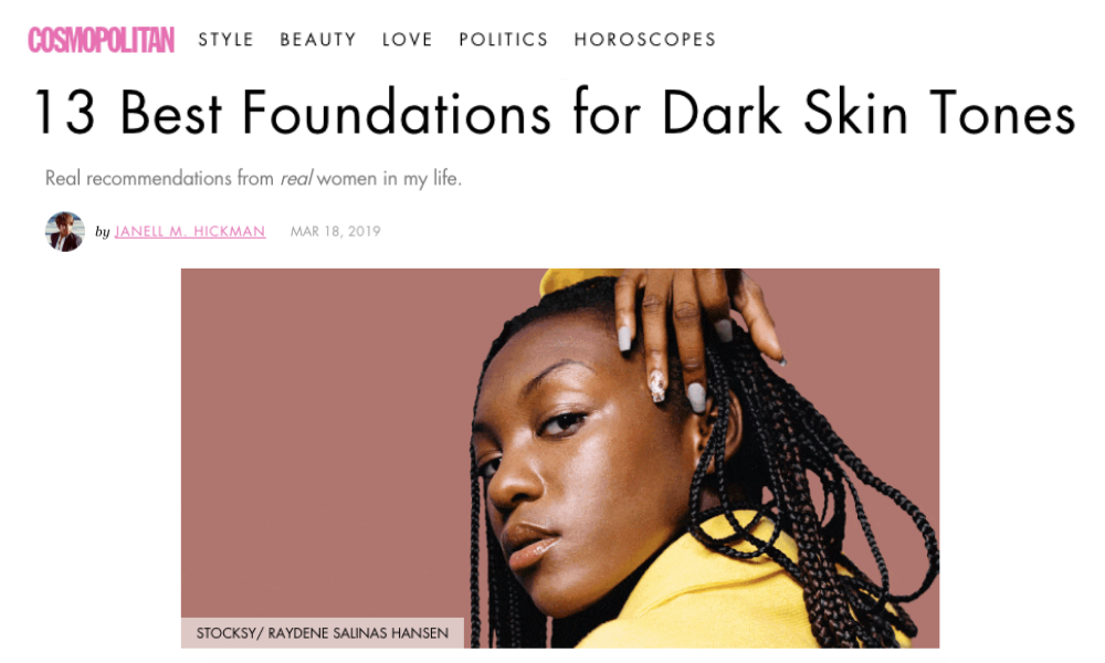 13 Best Foundations for Dark Skin Tones