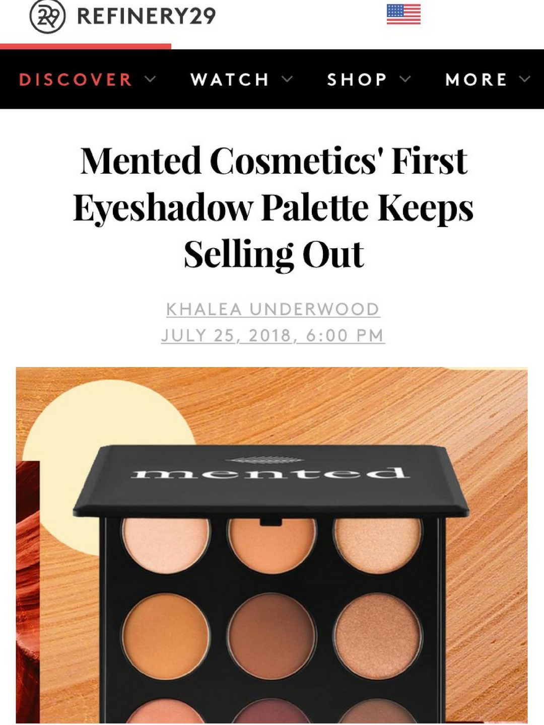 Mented Cosmetics' First Eyeshadow Palette Keeps Selling Out