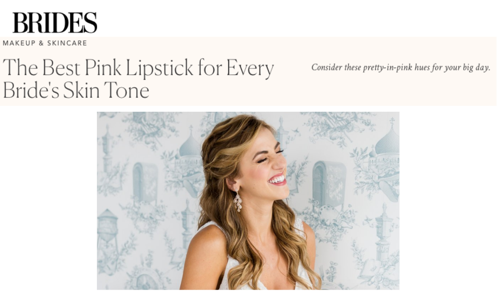 The Best Pink Lipstick for Every Bride's Skin Tone