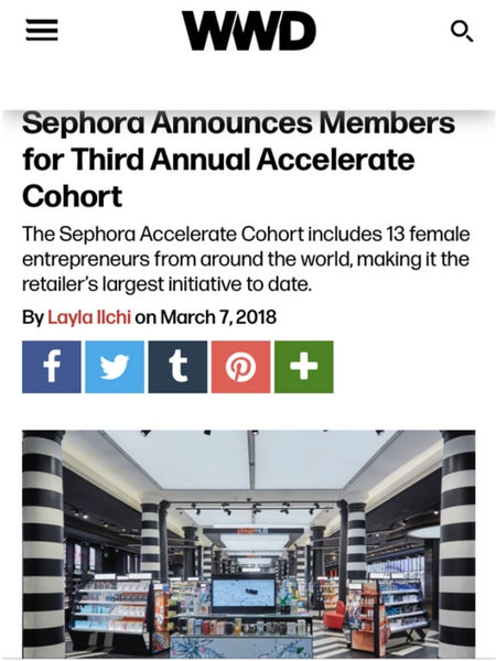 Sephora Announces Members for Third Annual Accelerate Cohort