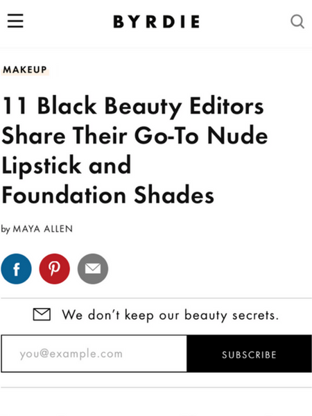 11 Black Beauty Editors Share Their Go-To Nude Lipstick and Foundation Shades